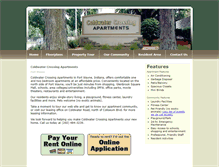 Tablet Screenshot of coldwatercrossingapartments.com
